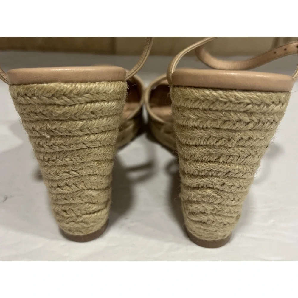 Kate Spade New York Women's Jaden Gold Glitter Espadrille Wedge Sandals Size 7.5